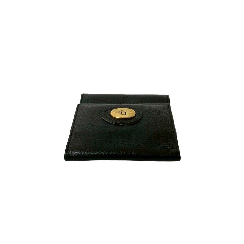 Christian DIOR Vintage Logo Hardware Leather Genuine Leather Coin Case Coin