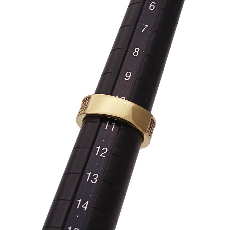 FENDI Ring Women's Brand Ring F's Rhinestone Gold S Approx 10.5 Stylish Box