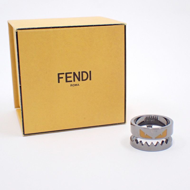 Fendi Bugs Monster Star Ring Silver