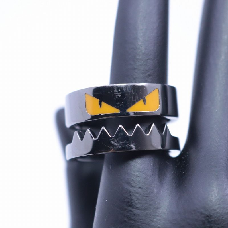 Fendi Bugs Monster Star Ring Silver