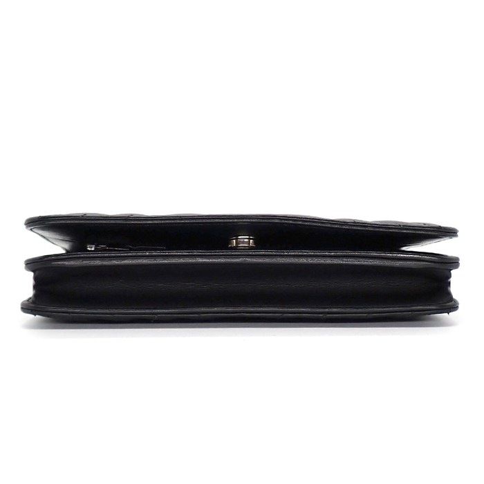 CHANEL Shoulder Bag Chevron Chain Wallet A70230 Made In 2018 V Stitch Black