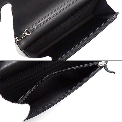 CHANEL Shoulder Bag Chevron Chain Wallet A70230 Made In 2018 V Stitch Black