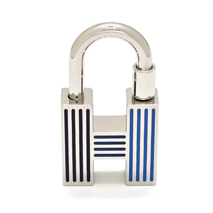 HERMES Key Holder Quiz-rainbow- Cadena Key-ring Charm Lacquer-metal Metallic