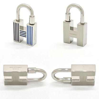 HERMES Key Holder Quiz-rainbow- Cadena Key-ring Charm Lacquer-metal Metallic