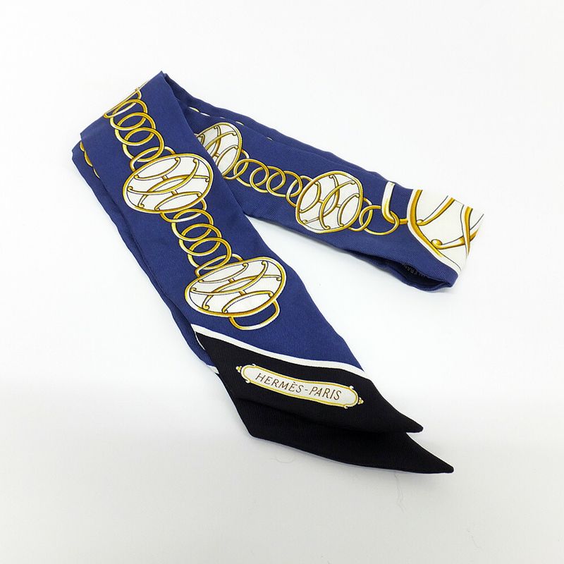 HERMES Twilly Navy Lift Profile Twilly Marine Noir Gold Lift Profile