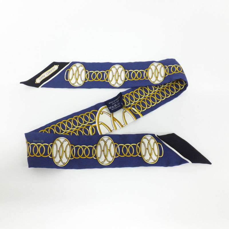 HERMES Twilly Navy Lift Profile Twilly Marine Noir Gold Lift Profile