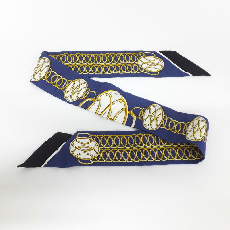 HERMES Twilly Navy Lift Profile Twilly Marine Noir Gold Lift Profile