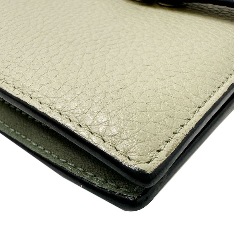 LOEWE Wallet Women's Brand Trifold Wallet Soft Grain Cuff Vertical Wallet Small