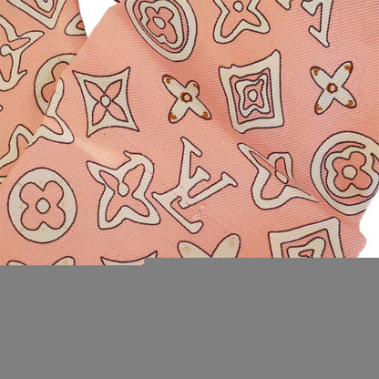 Louis Vuitton Scarf Women's Brand Silk Band - Monogram Map Pink M75208 Gradient
