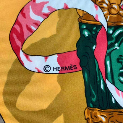 HERMES Carre 90 Scarf Silk Prieres AU VENT Prayer In The Wind Yellow - Box