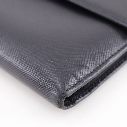 PRADA M510a Sapphire NERO Black Women's Bifold Wallet
