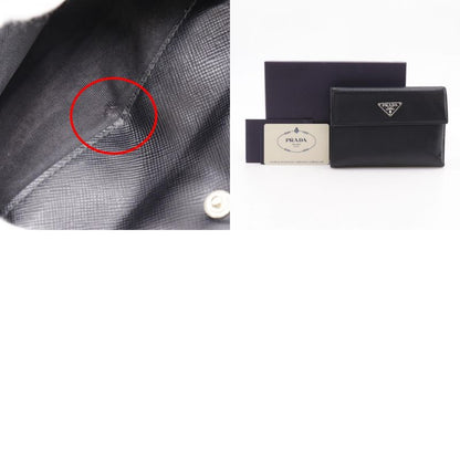 PRADA M510a Sapphire NERO Black Women's Bifold Wallet