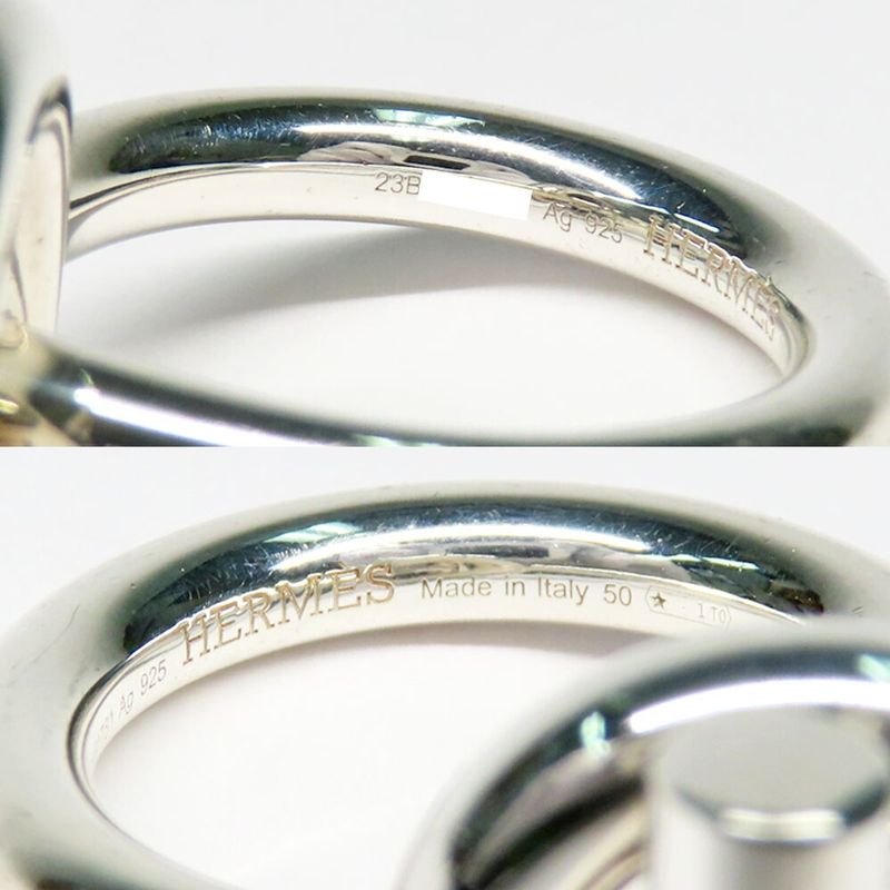 HERMES Ring Echape MM 50 Ag925 SV Silver - Manufactured In 2023