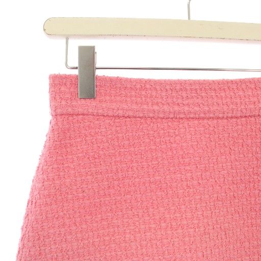 GUCCI Tweed Trapezoid Skirt Mini 38 Pink 481219 KH