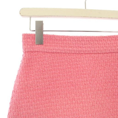 GUCCI Tweed Trapezoid Skirt Mini 38 Pink 481219 KH