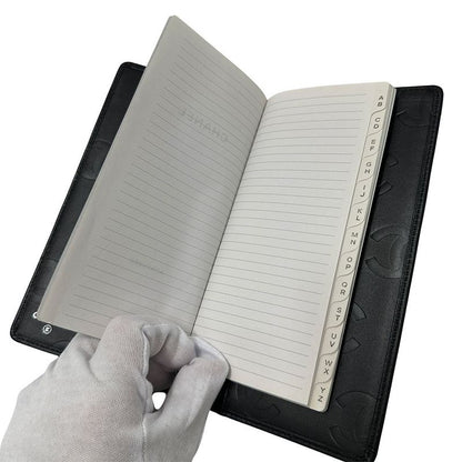 CHANEL Notebook Cabas - Cambon Women's Brand Cuff Black Coco Mark Logo Notebook