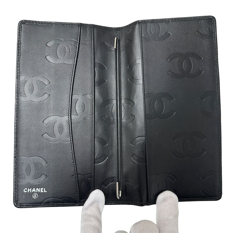 CHANEL Notebook Cabas - Cambon Women's Brand Cuff Black Coco Mark Logo Notebook