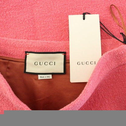 GUCCI Tweed Trapezoid Skirt Mini 38 Pink 631492 KH