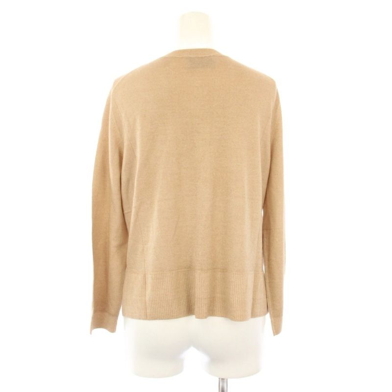 PRADA 20 Year Knit Cardigan Long Sleeve Silk Blend 40 Beige P25h57 KH
