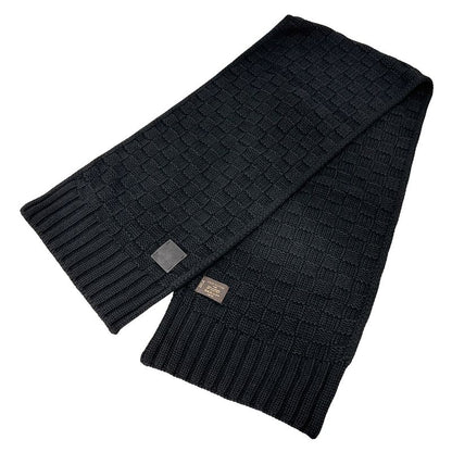 Louis Vuitton Muffler - Men's Brand Shawl Echarpe Helsinki Cashmere Black