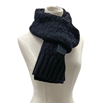 Louis Vuitton Muffler - Men's Brand Shawl Echarpe Helsinki Cashmere Black