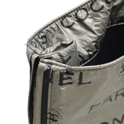 CHANEL Unlimited Logo Tote Bag Large Shoulder Bag Semi Shoulder Nylon Silver