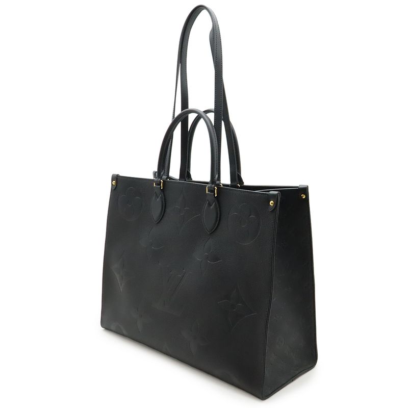 Louis Vuitton Monogram Empreinte On The Go GM Tote Bag Large Shoulder Bag 2WAY