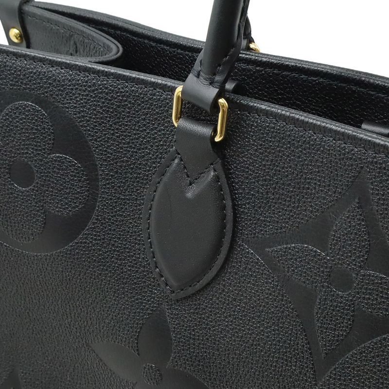 Louis Vuitton Monogram Empreinte On The Go GM Tote Bag Large Shoulder Bag 2WAY