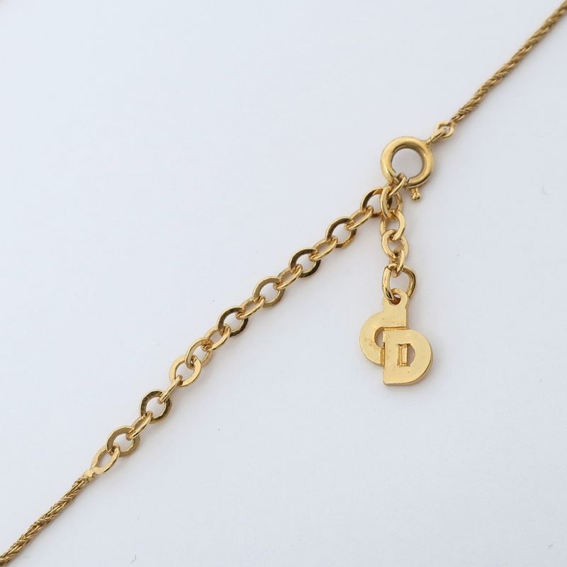 Christian DIOR CD Gold Plated Ladies 4.3g Necklace
