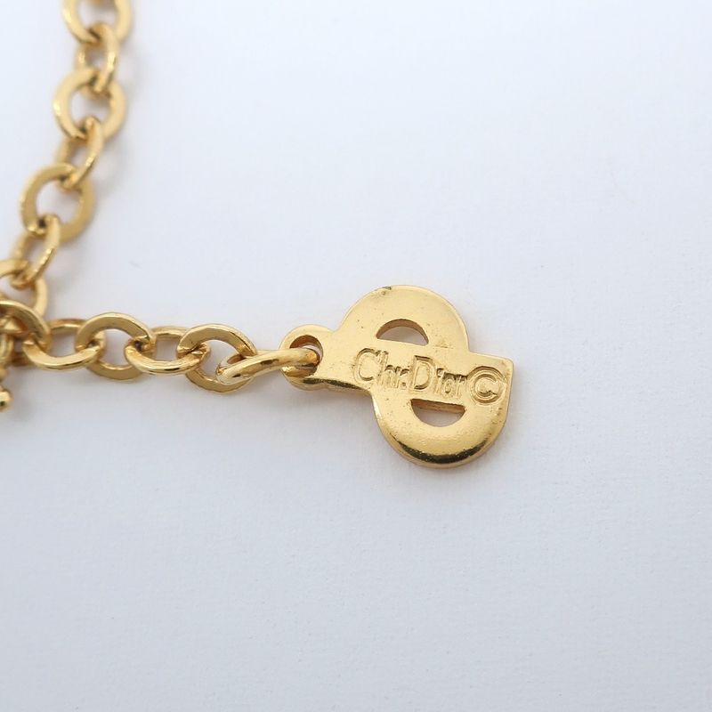 Christian DIOR CD Gold Plated Ladies 4.3g Necklace