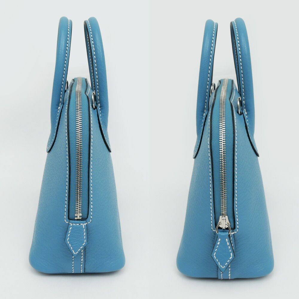 Hermes Hermes Bolide 1923 Mini New Bourgine Chevre Hand Bag Leather