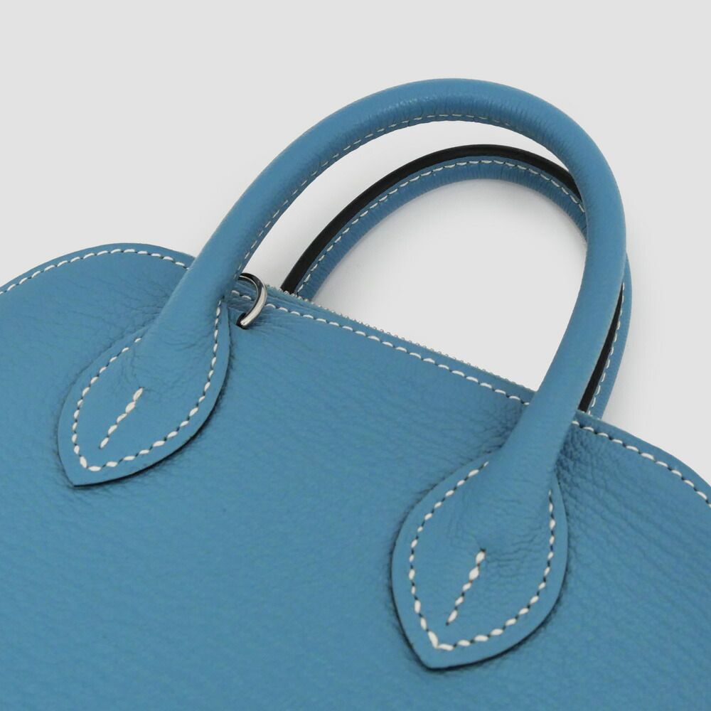 Hermes Hermes Bolide 1923 Mini New Bourgine Chevre Hand Bag Leather