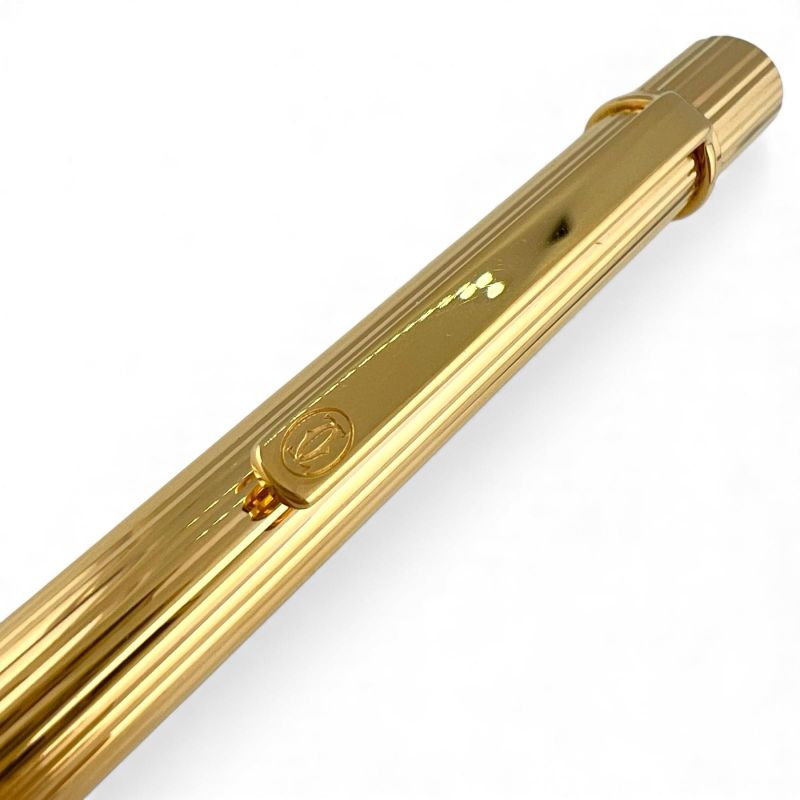 Cartier Must De Cartier Striped Pattern Twist Ballpoint Pen Case