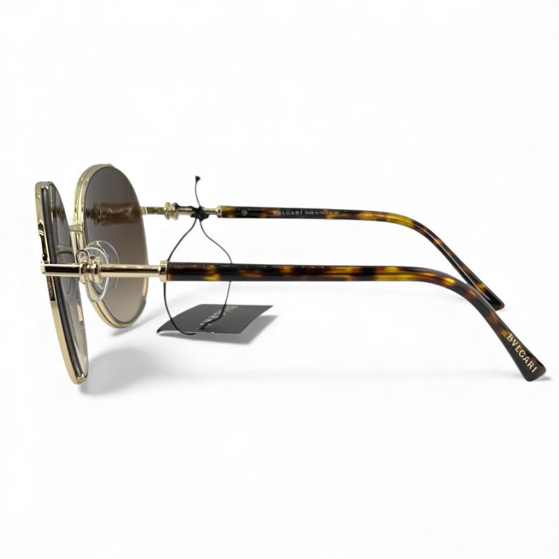 BVLGARI 6135 Gradation Sunglasses Eyewear Gold Brown 5520 140 Made