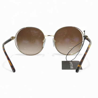 BVLGARI 6135 Gradation Sunglasses Eyewear Gold Brown 5520 140 Made