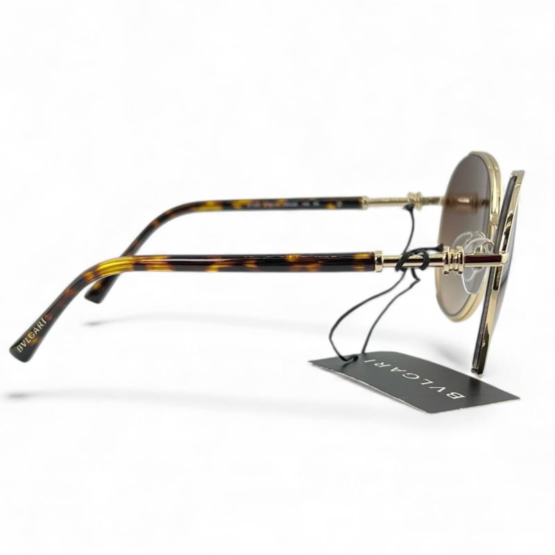 BVLGARI 6135 Gradation Sunglasses Eyewear Gold Brown 5520 140 Made