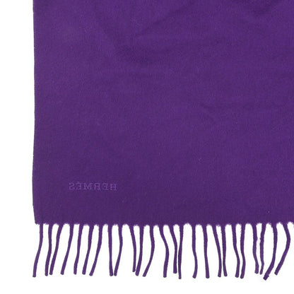 HERMES 100% Cashmere Italian Fabric Embroidered Logo Extra Large