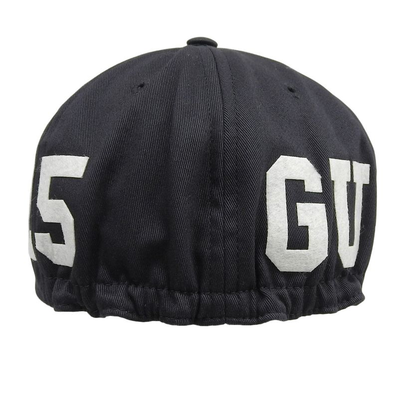 GUCCI 751400 100% Cotton Baseball Cap Hat Applique Black M 58cm