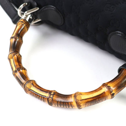 GUCCI 240241 Leather Microshima Nu-banbu- 2WAY Handbag Chain Shoulder Bag
