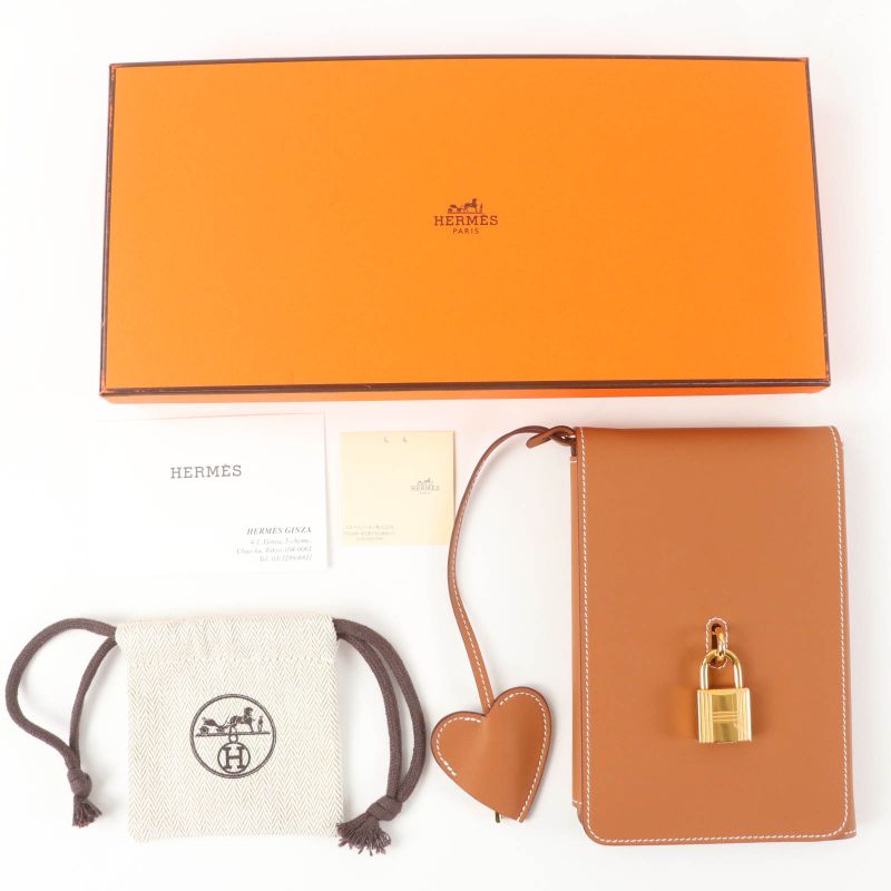 HERMES Carnet Cles Voswift Gold Hardware Note Cabas - Notebook Cabas - Notebook
