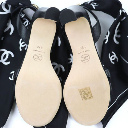 CHANEL 2025-2026 G46938 Lambskin Cruise Collection Coco Mark Silk Scarf