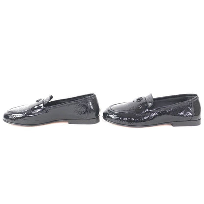 Louis Vuitton 1acyyl Soho Line LV Circle Logo Patent Leather Loafer Black 35