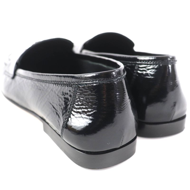 Louis Vuitton 1acyyl Soho Line LV Circle Logo Patent Leather Loafer Black 35