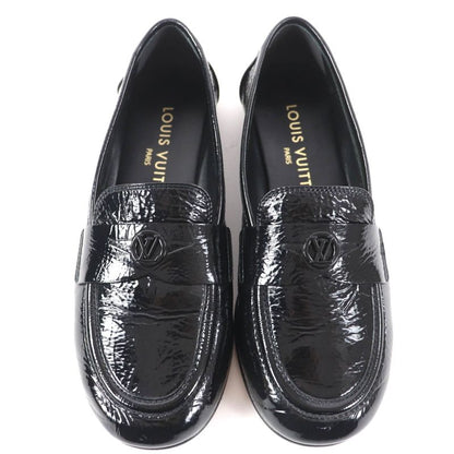 Louis Vuitton 1acyyl Soho Line LV Circle Logo Patent Leather Loafer Black 35