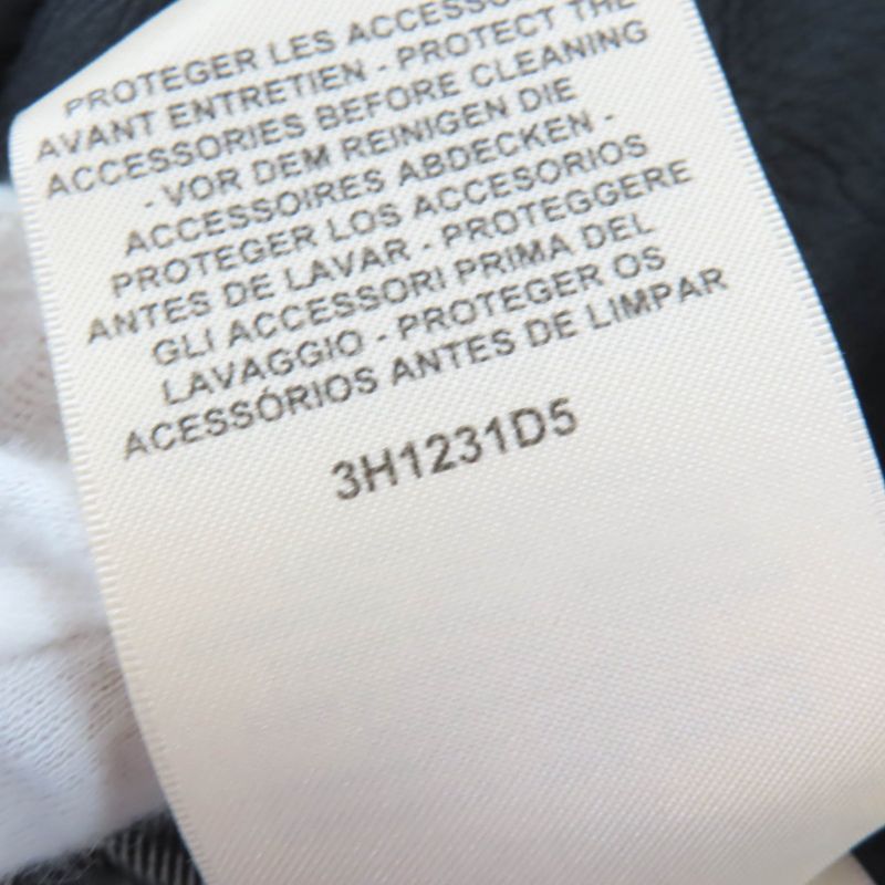 HERMES 23AW 3h1231d5 Sheep Leather Cashmere Knit Switching Reversible ZIP UP