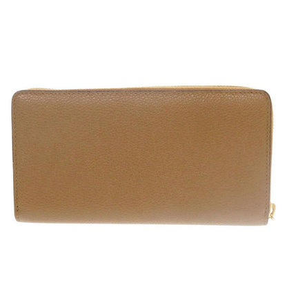 GUCCI Zumi 570661 Leather Brown Round Zipper-long Wallet 0061 GUCCI