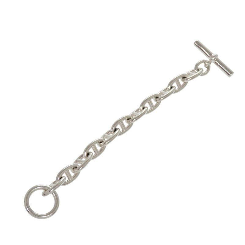 HERMES Chaine D'ancre GM 11 Frames Bracelet Silver-925 1217 HERMES
