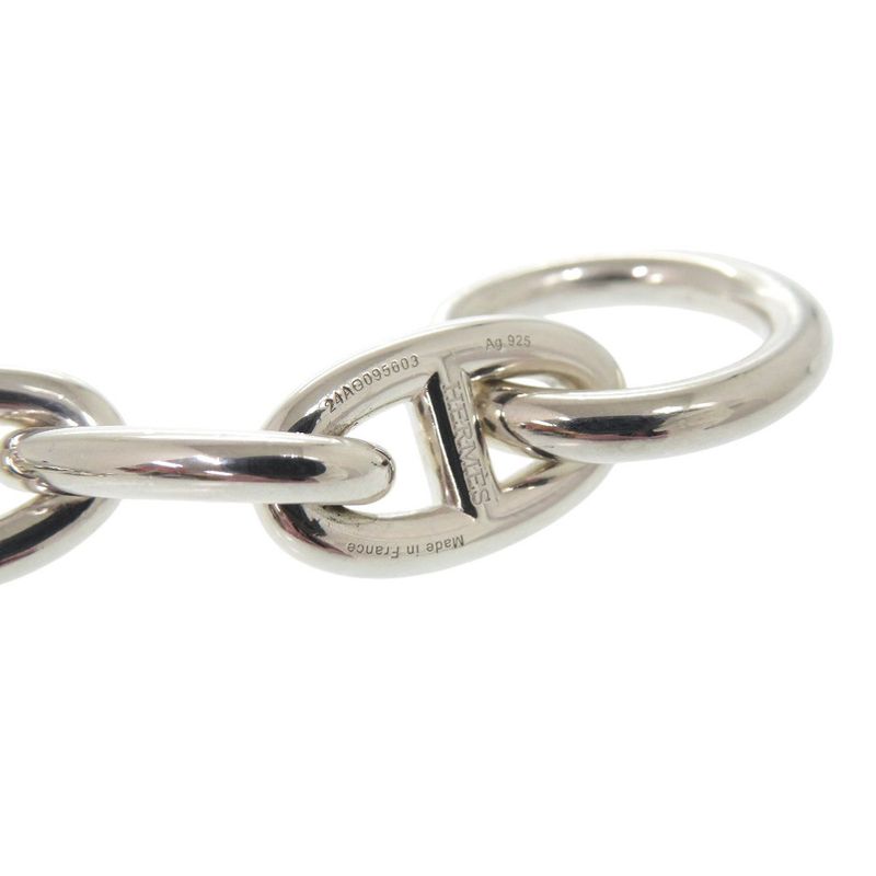 HERMES Chaine D'ancre GM 11 Frames Bracelet Silver-925 1217 HERMES