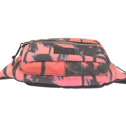 Saint Laurent Paris Palm Tree Pattern 581375 Nylon Pink Orange Body Bag 0529
