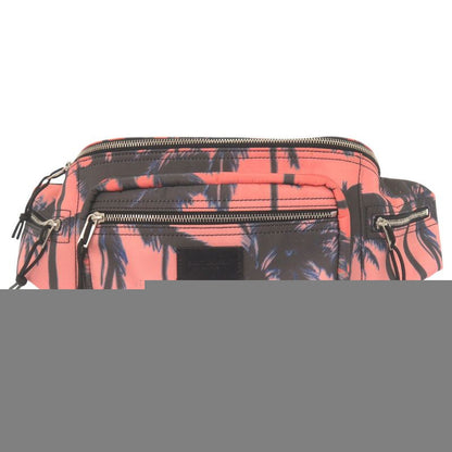Saint Laurent Paris Palm Tree Pattern 581375 Nylon Pink Orange Body Bag 0529